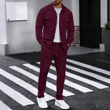 Conjunto Dominus Elite™ com Jaqueta Estruturada e Calça Slim