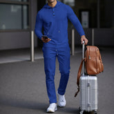 Conjunto Manchester™ em Algodão Texturizado com Capuz e Calça Slim