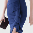 Vestido Aurielle™ com Ombro Decorado e Acabamento Premium