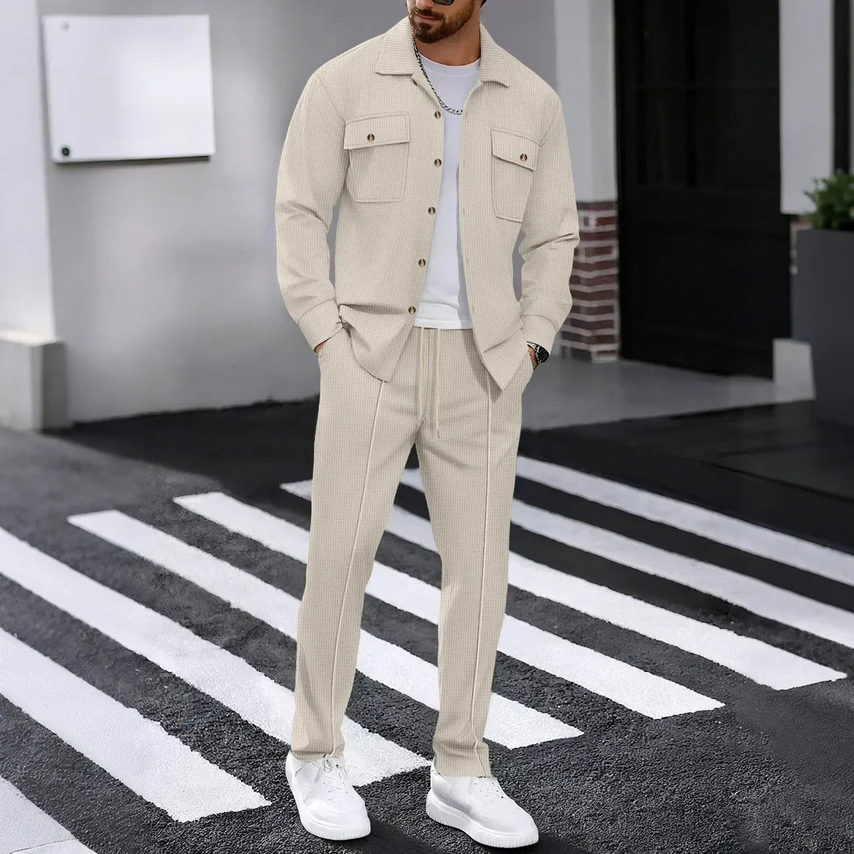Conjunto Dominus Elite™ com Jaqueta Estruturada e Calça Slim