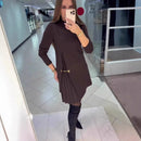 Vestido Gênova™ com Recorte Plissado Escultural