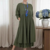 Vestido Delmara™ com Estrutura Solta e Estilo Minimalista