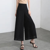 Calça Diva Natural™ Pantalona com Sobreposição Fluida
