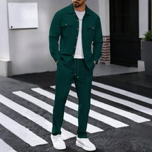 Conjunto Dominus Elite™ com Jaqueta Estruturada e Calça Slim