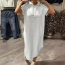 Vestido Nara™ com Capuz e Bolso Frontal Funcional