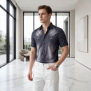 Camisa Vittorio™ em Denim Premium com Lavagem Degradê