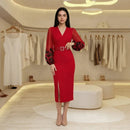 Vestido Scarlet™ com Decote Transpassado e Cinto Exclusivo de Brinde!