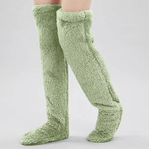 [COMPRE 2 E LEVE 3] Meias Longas Veloura™ em Tecido Felpudo Estilo Pantufa Ultra Macias