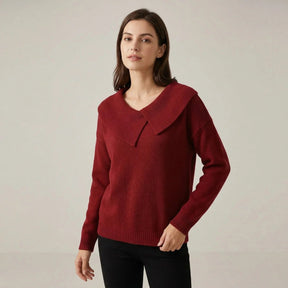Blusa Manga Longa Noelle™ com Gola Estilizada