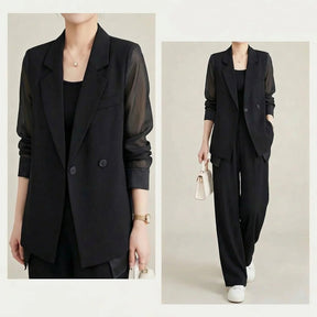 Conjunto Alviera™ com Blazer Sofisticado e Design de Alfaiataria