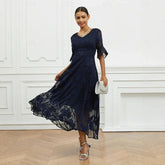 Vestido Celira™ com Design Floral Sofisticado