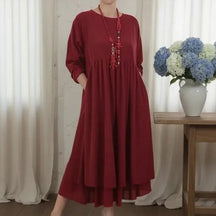 Vestido Delmara™ com Estrutura Solta e Estilo Minimalista